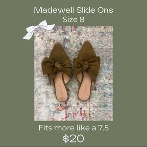 Madewell Leather Slide Ons